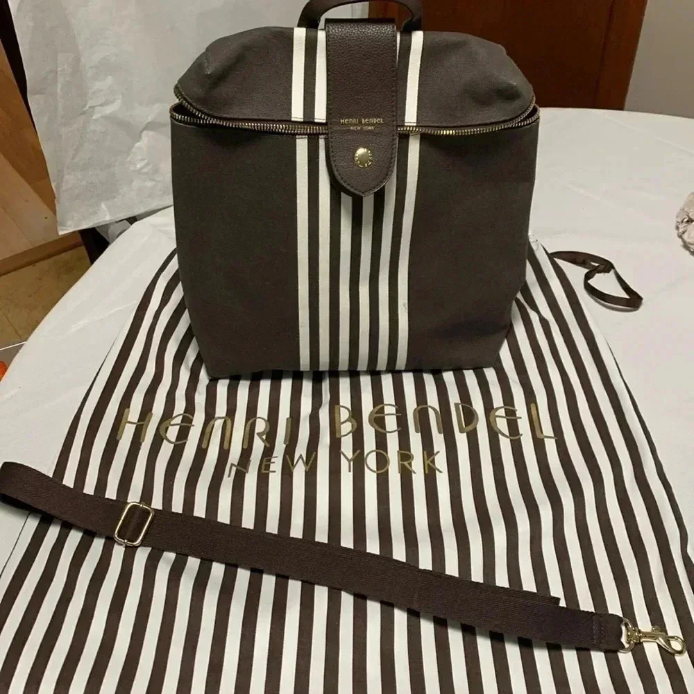 HENRI BENDEL Backpack, Good Condition. Comes with strap & Dust bag.